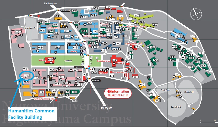 名古屋大学の地図