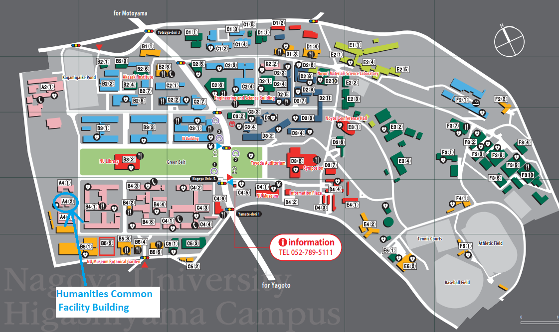 Map of Nagoya University