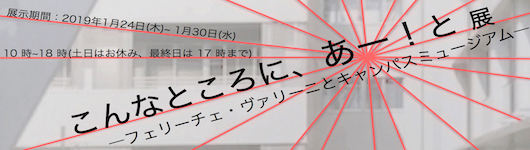 こんなところに、あー！と展 -フェリーチェ・ヴァリーニとキャンパスミュージアム- 