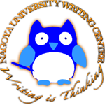Mei-Writing blue owl logo